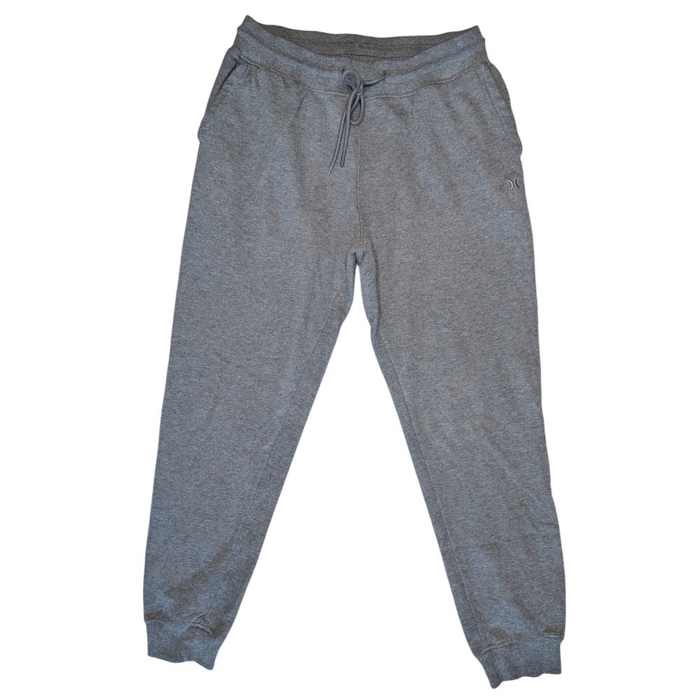 Hurley Medium Grey Jogger Sweatpants High Rise with Pockets